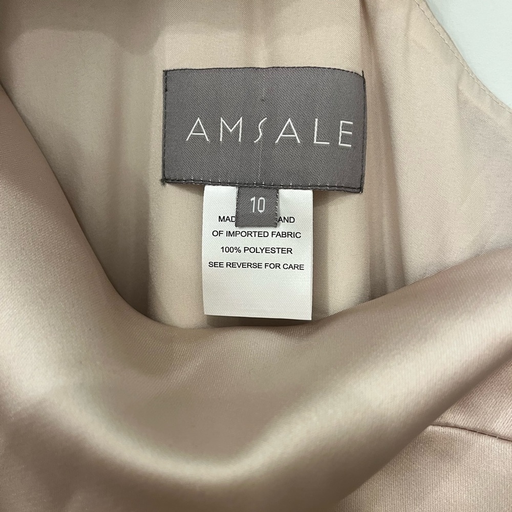 Amsale Kaia Dress in Champagne - Picture 2 of 2